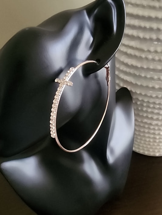 Carla Cross Hoops