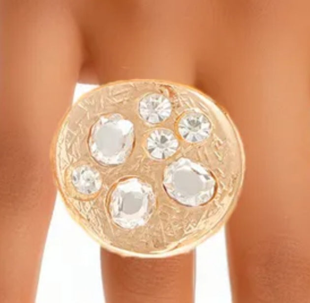 Crystal Cocktail Ring