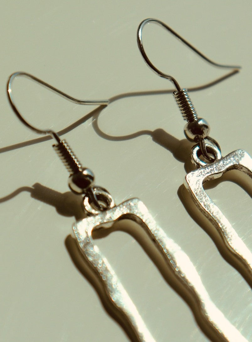 Rectangle Dangle Earrings