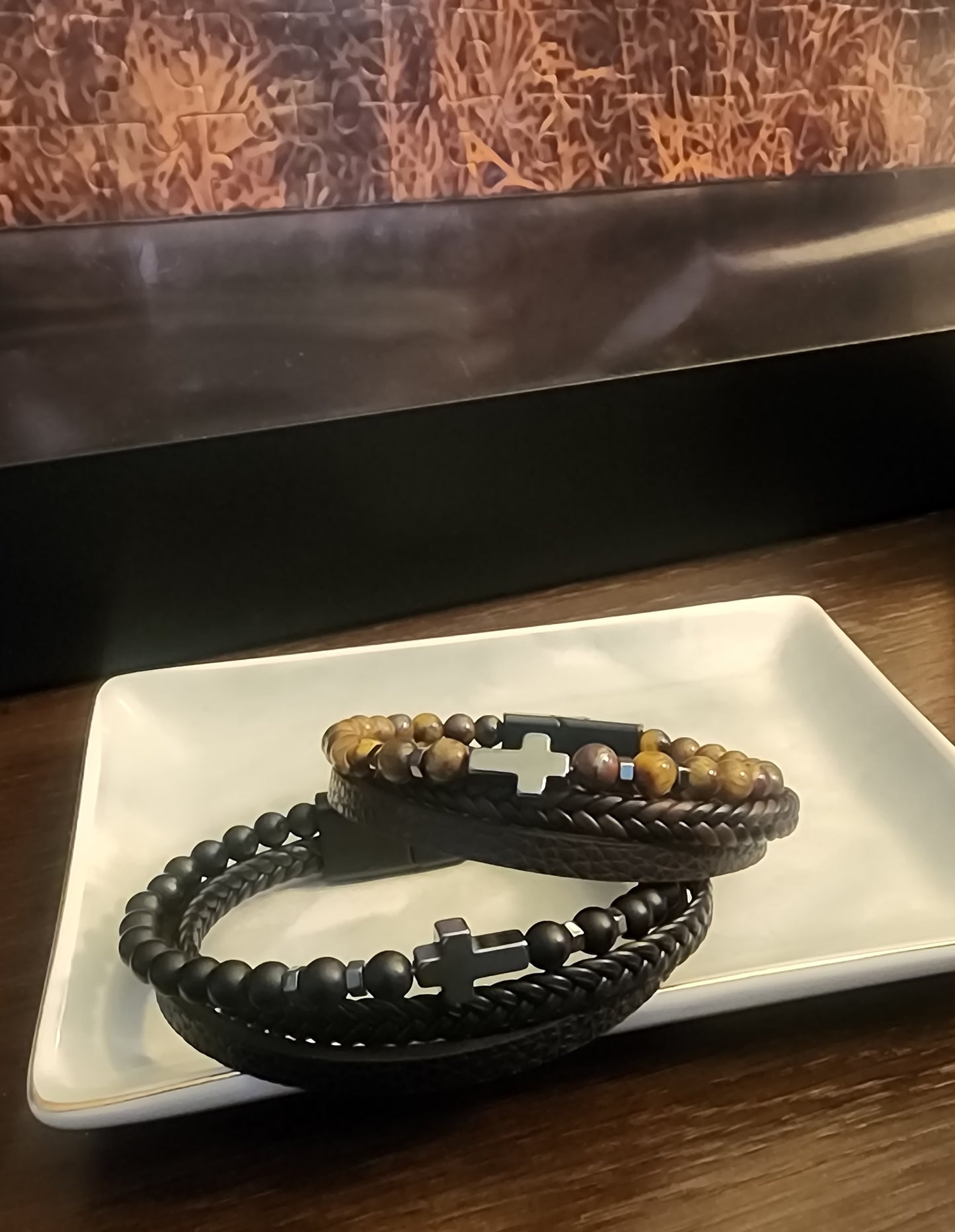 Beaded Cross Bracelet