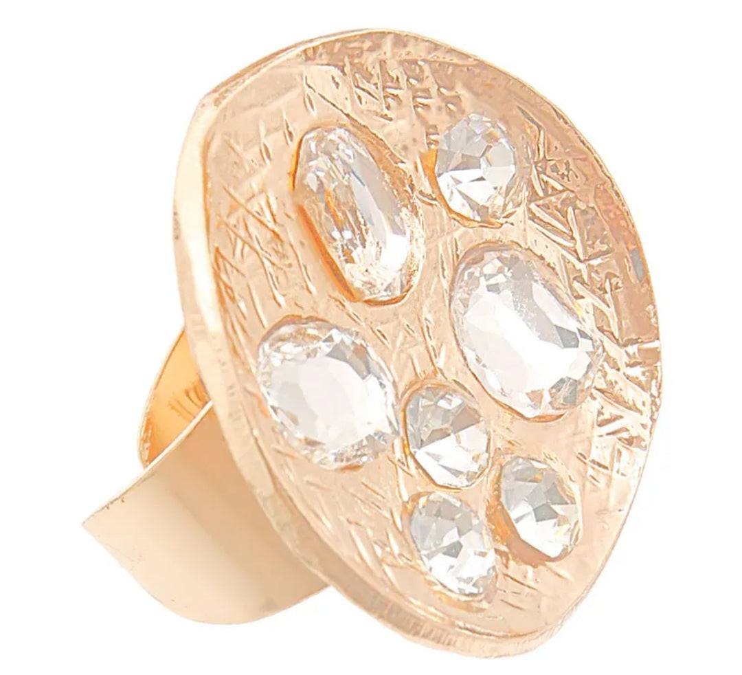 Crystal Cocktail Ring