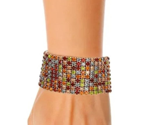 Rhinestone Banded Bracelet