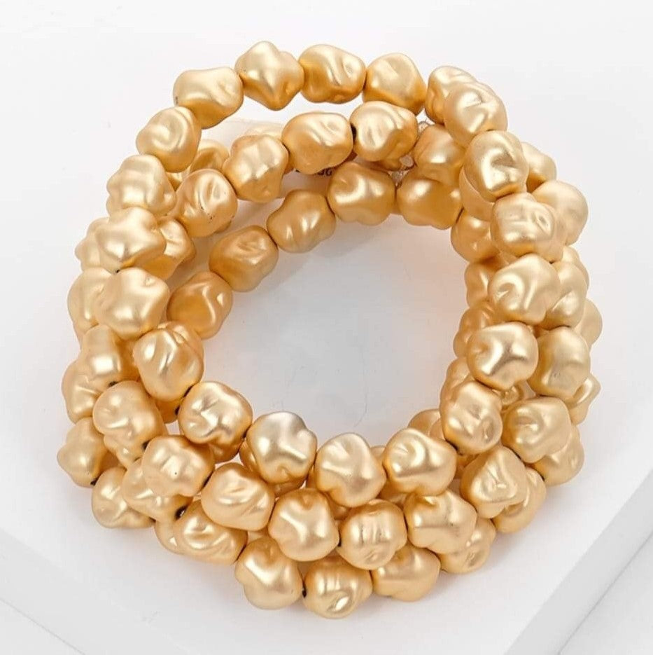 Golden Drop Stackable Bracelets