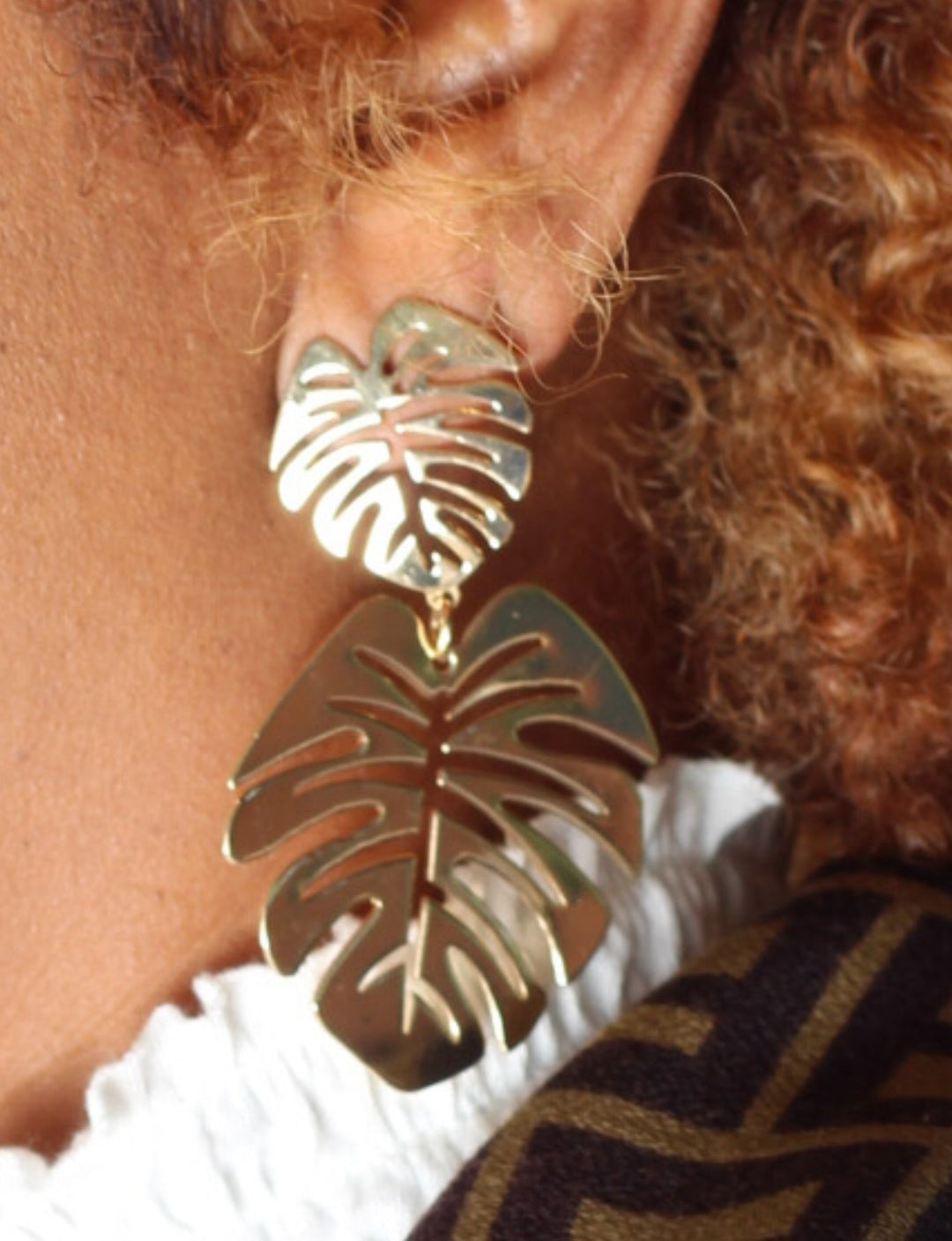 Golden Palm Earrings