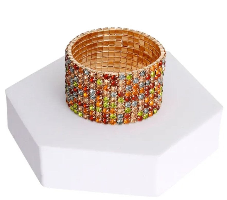 Rhinestone Banded Bracelet