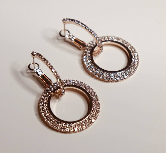 Sierra Rhinestone Dangle Earrings